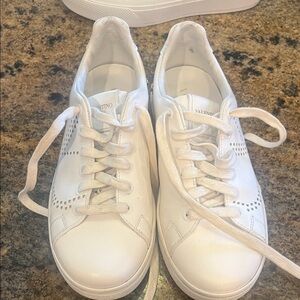 Valentino Women's White Lace-Up Sneakers